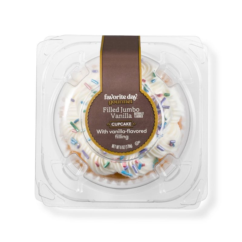 Vanilla Filled Jumbo Cupcake - 6oz - Favorite Day&#8482;, 1 of 5