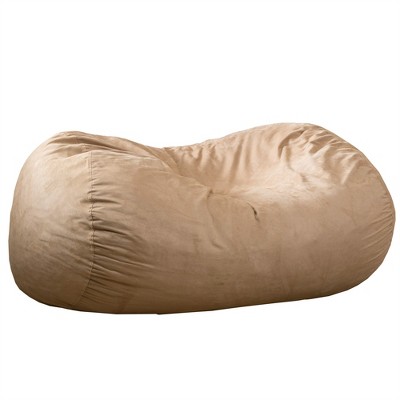 OUTSUPPLY Cylindrical Bean Bag Chair, Removable Washable Cover, High-Density Foam Filled, Modern Home Decor