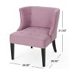 NicBex Accent Chair Fabric Occasional Chair Lounge Chair Comfy Chair with Button-Tufted Waffle Stitching for bedroom, Living Room - 3 of 4