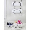 AuldHome Design Wall Mounted Wine Rack; Black Wrought Iron Storage Organizer for Bottles or Towels - image 4 of 4