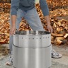 20.5" Smokeless Fire Pit, Portable Stainless Steel Wood Burner with Air Switch & Ash Pan, 80% Less Smoke, Even Heat for Camping/Backyard - 4 of 4
