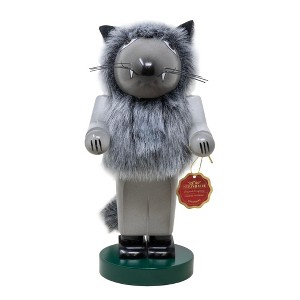 Steinbach Wooden Chubby Nutcracker Collection, German Christmas Decoration, Furry Wolf, 11.5" - 1 of 3
