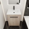 ChicFurnit Bathroom Vanities 24 Inch Freestanding Vanity with Resin Sink and Adjustable Shelf for Bathroom, Beige, 24"*18.3"*35" - 2 of 4