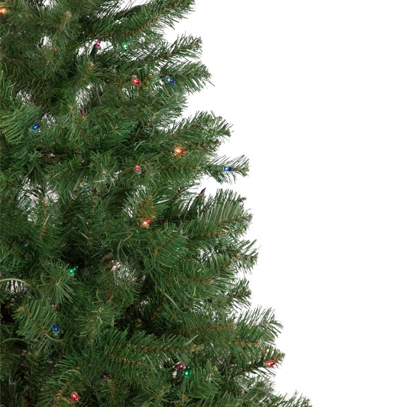 Northlight 6' Pre-Lit Wilson Pine Slim Artificial Christmas Tree, Multi Lights, 5 of 9