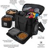 Mobile Dog Gear Week Away Dog Travel Bag (15"x7"x14", Black) Includes 2 Pet Food Storage Containers + 2 Collapsible Dog Water Bowls - 4 of 4