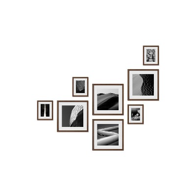 Haus and Hues Fleetwood Gallery Wall Frame Set with Real Glass and Mat