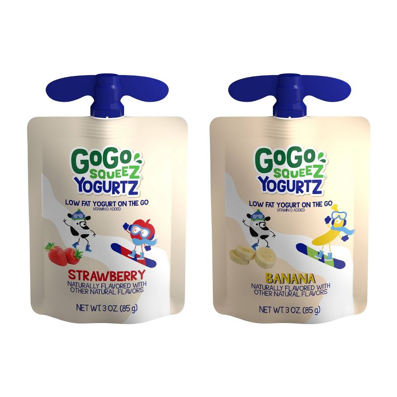 GoGo SqueeZ Strawberry, Banana YogurtZ 
, 5 of 13