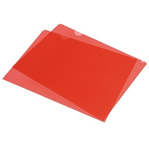 Unique Bargains Office L-Type Clear Plastic File Project Pockets 12 Pcs - 1 of 4