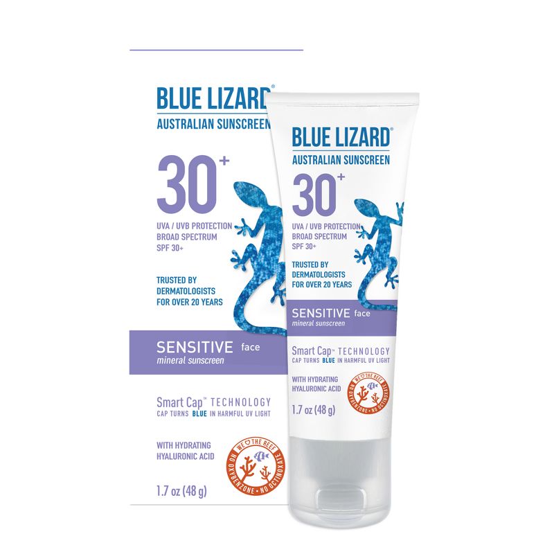 Blue Lizard Sensitive Face Mineral Sunscreen Lotion - SPF 30+ - 1.7 oz, 6 of 8
