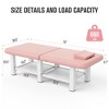 Dolonm 75" Professional Massage Table,Folding Metal Frame, 660LBS Capacity, Skin-Friendly PU Leather - 2 of 4