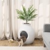 VEVOR Plant Cat Litter Box, Smart Odor Control System, Hidden Cat Litter Box with 9.48 in Large Entrance, Lighting Decoration & Sturdy ABS Material - 2 of 4