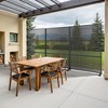 SpassWay 72"H Black 3 Panel Woven Room Divider Decorative Metal Privacy Screen Garden Arbor Freestanding Patio Trellis - 2 of 4