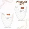 Unique Bargains Fashion Alloy Rhinestone Tassel Chain Hanging Crystal Elegant Brooch 2 Pcs - 2 of 4