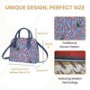 Signare USA Almond Blossom And Swallow Convertible Top Handle Purse Handbag - 3 of 4