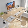 PexFix 48" x 24" Electric Standing Desk Nature Desktop Height Adjustable Computer Desk Stand up Home Office Desk with Splice Board - 3 of 4