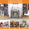 Tangkula 3-Panel Fireplace Screen Decoration Cover Child Baby Pets Safty Fire Folded Doors - 4 of 4
