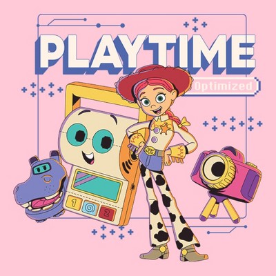 Toy Story Girls Toy Story 5 Playtime Optimized T Shirt - Light Pink - Medium — фото 2