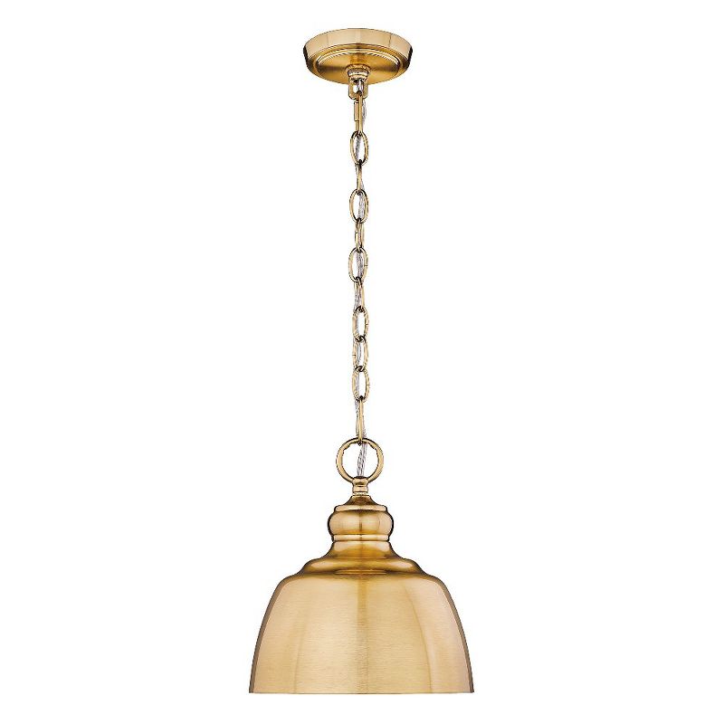Golden Lighting Holmes 1-Light Mini Pendant in Modern Brushed Gold with Modern Brushed Gold, 1 of 2
