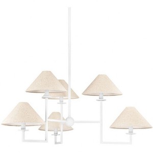 Mitzi Gladwyne 6 - Light Chandelier in  Textured White - 1 of 1