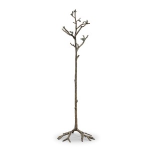 SPI Home Lovebird Coat Rack – 69" H Bronze Metal Standing Hall Tree with Decorative Bird Detail - 1 of 4