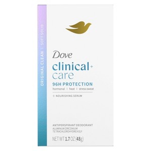 Dove Beauty Clinical Protection Original Clean Women's Solid Antiperspirant & Deodorant Stick - 1.7oz - 1 of 4