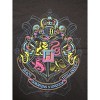 Harry Potter Neon Pink And Yellow Hogwarts Crest Black T-shirt Toddler Boy to Youth Boy - image 2 of 2