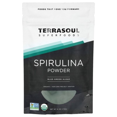 Terrasoul Superfoods Spirulina Powder, 6 oz (170 g)