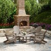 WestinTrends Malibu 5-Piece HDPE Folding Adirondack Chair Outdoor Patio Conversation Set - 2 of 4
