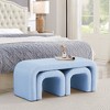 Bella Depot Set of 3 U-Shaped Ottoman Bench for Entryway, Bedroom End of Bed - 2 of 4