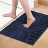 REGALWOVEN Geometry Pattern Soft Shaggy Absorbent Non Slip Shaggy Bath Floor Mat 1 Pc - 2 of 4