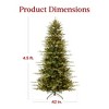 Best Choice Products 4.5ft Pre-Lit Artificial Slim Aspen Noble Fir Christmas Tree w/ 750 Branch Tips, 150 LED Lights - 2 of 4