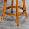 24" Counter Height Swivel Stool Modern Dining Chairs Bar Chairs X-Backrest Chair Armless Stool - 4 of 4
