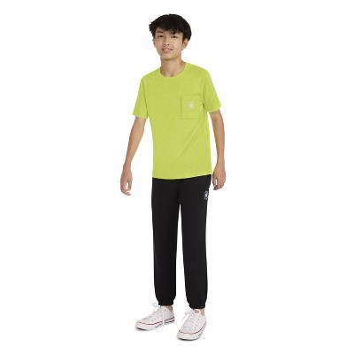 Converse Boys' Short Sleeve Slub Jersey Pocket T-Shirt - Green S — фото 2
