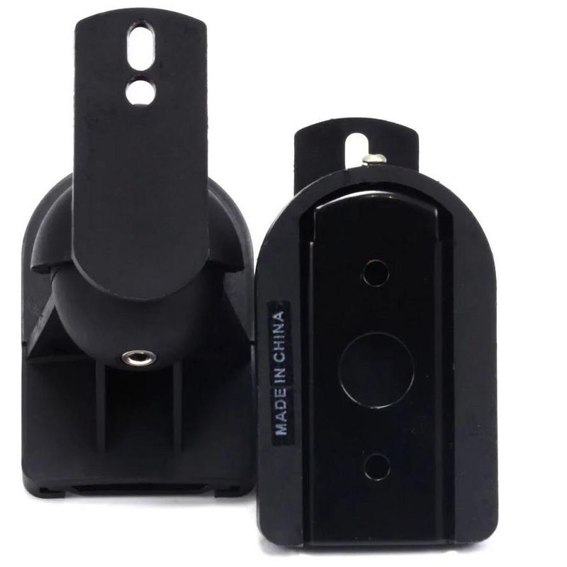 Monoprice Low Profile 7.5 lb. Capacity Speaker Wall Mount Brackets (Pair), Black, 3 of 5