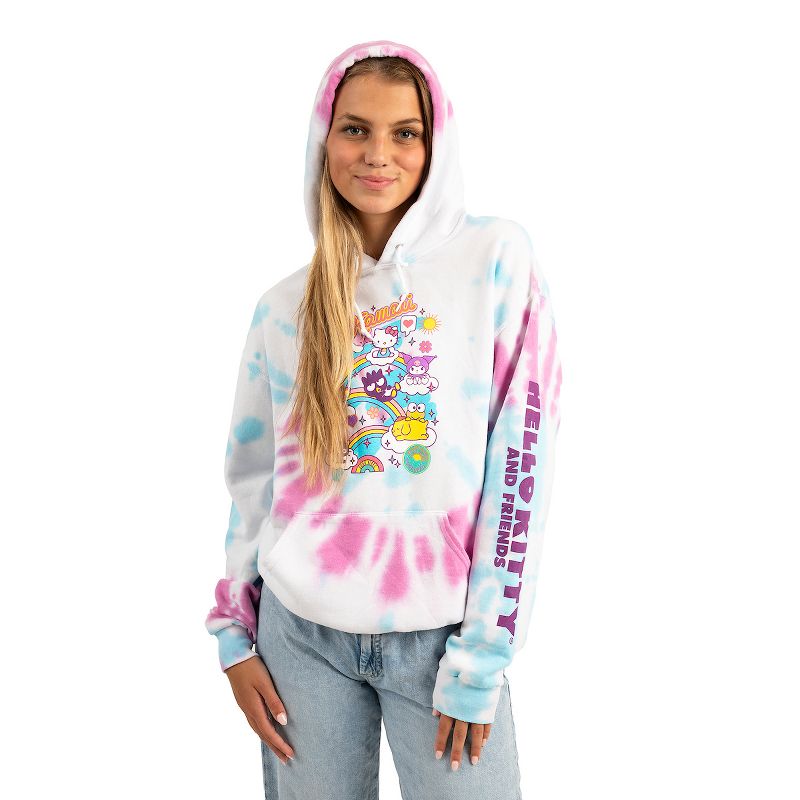 Hello Kitty Characters Spiral Wash Womens Hoodie, 1 of 5