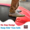VYNXARIA 140CM Red Trampoline with Safety Net and Basketball Hoop for Outdoor Fun - 3 of 4