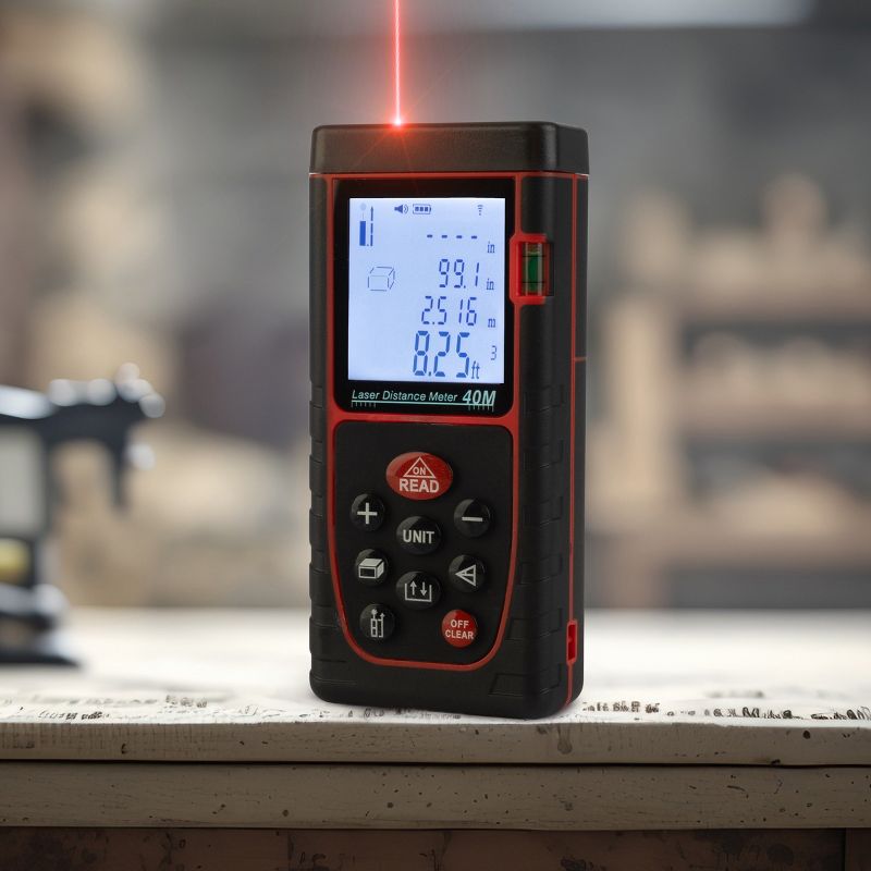 Stalwart 130FT Laser Measure with Backlit Display, 5 of 8