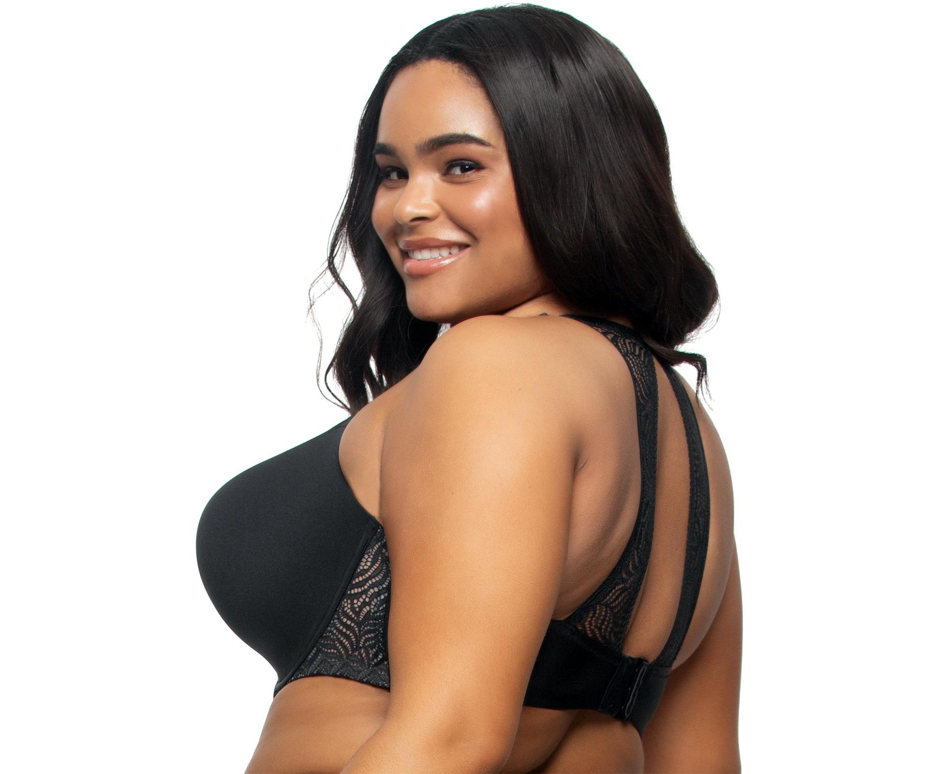 Paramour by Felina | Carolina Seamless Plunge Contour Bra | Lace | Racerback