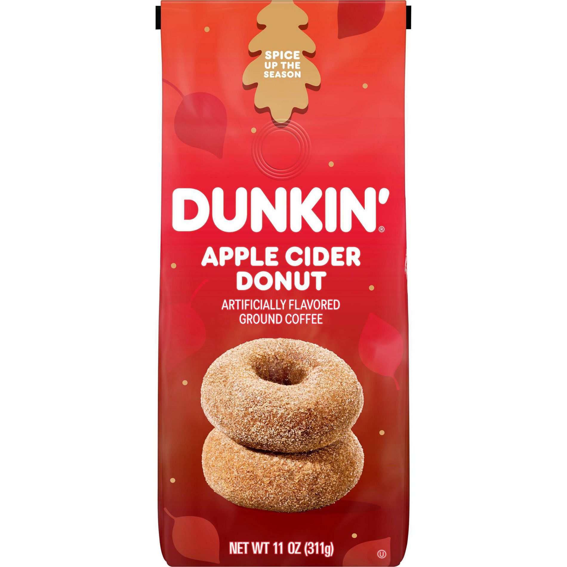 Dunkin' Donuts Apple Cider Donut Flavored Medium Roast Ground Coffee - 11oz