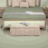 CAVINAS Storage Bench for Bedroom,Velvet Storage Ottoman Bench with Safety Hinge for Living Room,Bedroom,Beige/Black/Green/Orange/Dark Gray - 2 of 4