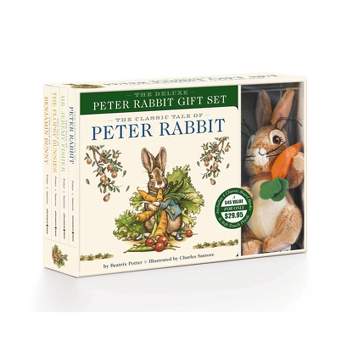 The Peter Rabbit Deluxe Plush Gift Set - (Classic Edition) by  Beatrix Potter (Board Book)