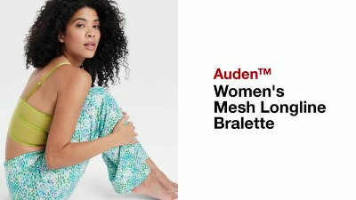 Auden Womens Mesh Longline Bralette