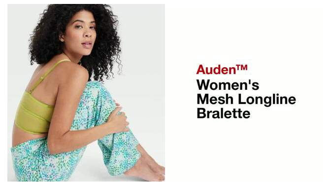 Women's Mesh Longline Bralette - Auden™, 2 of 3, play video