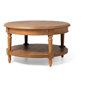 Maven Lane Pullman Traditional Round Wooden Coffee Table - 1 of 4
