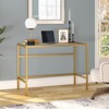 42" Brass Metal Writing Desk - Henn&Hart - 4 of 4