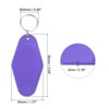 Unique Bargains Blank Vintage Motel Keychain for DIY Ornament Backpack Label 16 Pcs - 2 of 4