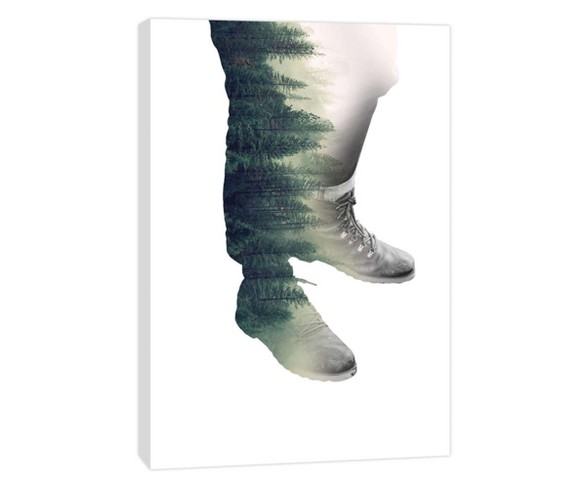 A Forest Walk Decorative Canvas Wall Art 11"x14" - PTM Images
