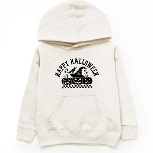 The Juniper Shop Happy Halloween Arch Distressed Youth Hoodie - 1 of 4