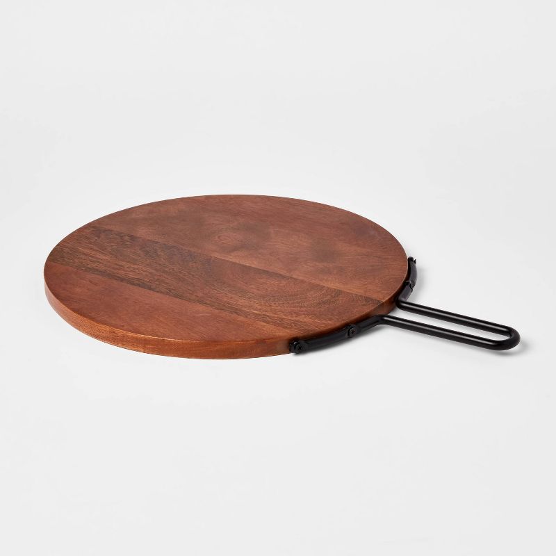 18&#34; x 13&#34; Wood Round Serving Board - Threshold&#8482;, 1 of 7