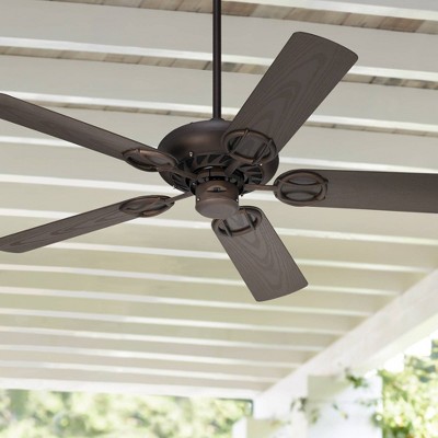 52" Oil Rubbed Bronze Industrial Ceiling Fan with Painted Blades